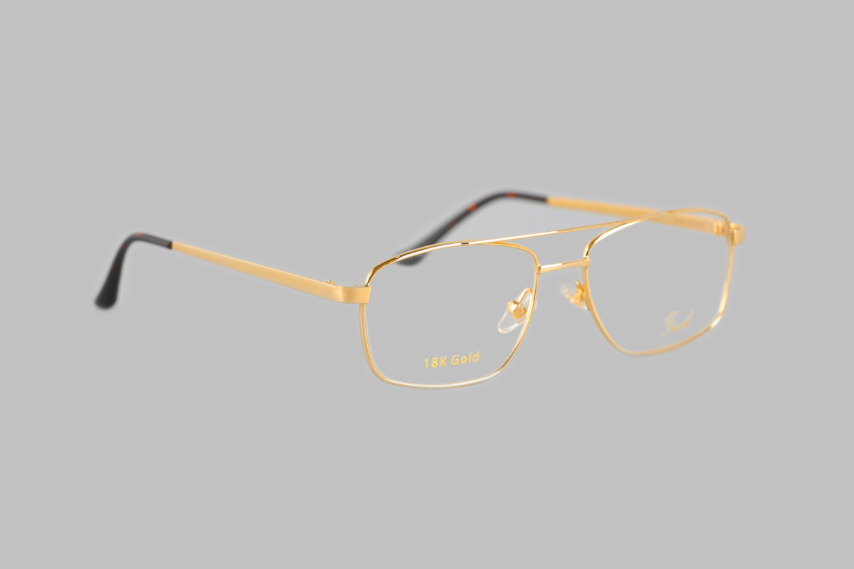 18k solid gold eyeglasses frames