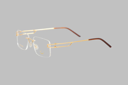 18K gold frame glasses women