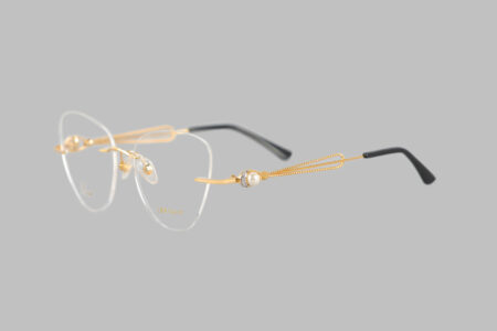 18kt gold rimless frame glasses women - frank luxury