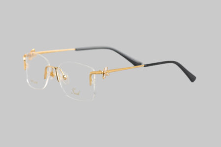 18k gold frame glasses - frank luxury