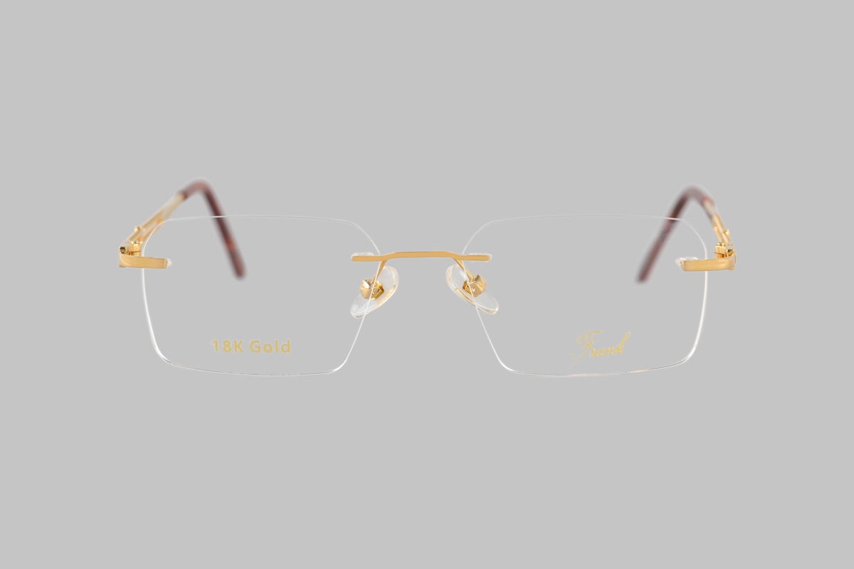 Golden Rimless eyewear for Men