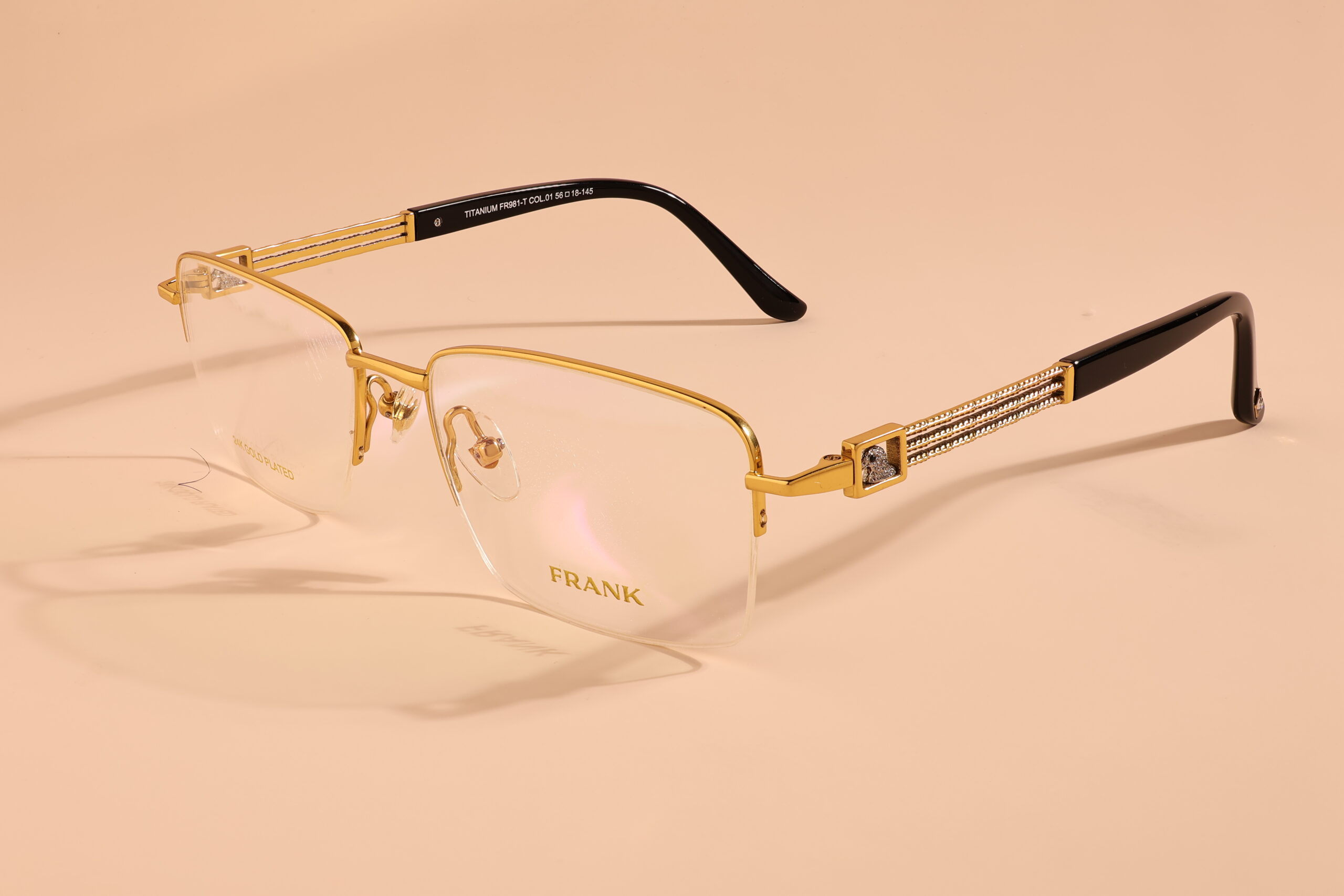 gold frame eyeglasses mens