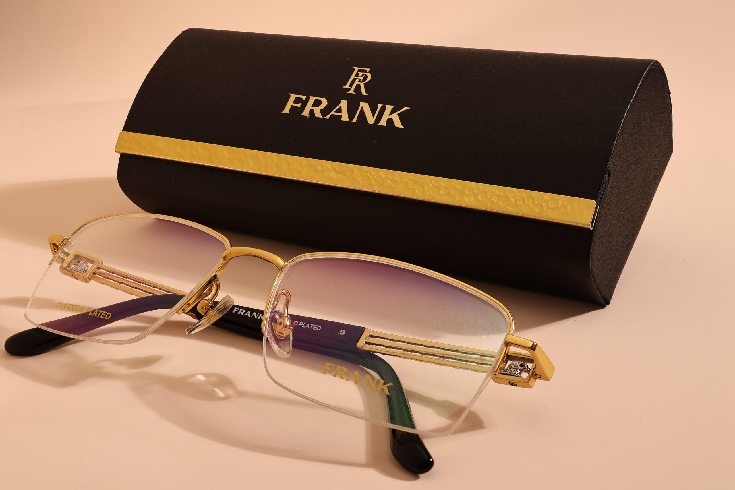 gold frame eyeglasses mens frank luxury