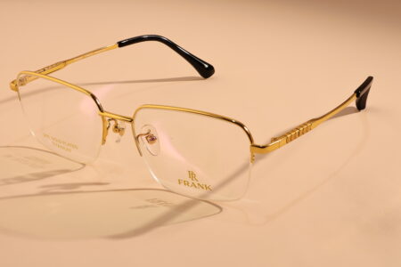 large round gold glasses - frank luxury
