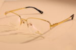 rectangle gold glasses frank luxury