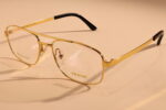 mens gold frames- frank luxury