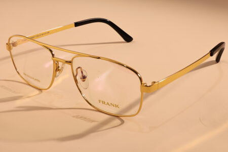 mens gold frames- frank luxury