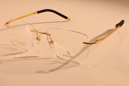 gold glasses frames mens
