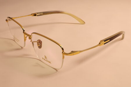 gold plated eyewear frame